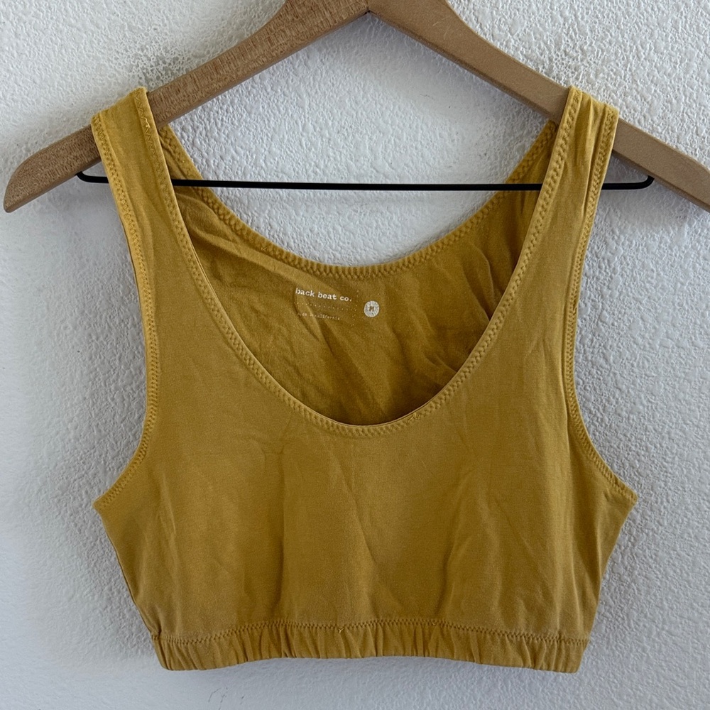 Back Beat Co. Golden Yellow Tank Top Medium